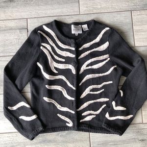 Emma Tricot Skeleton Sweater Cardigan